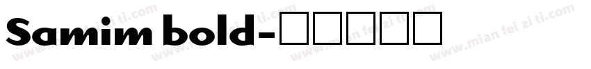 Samim bold字体转换